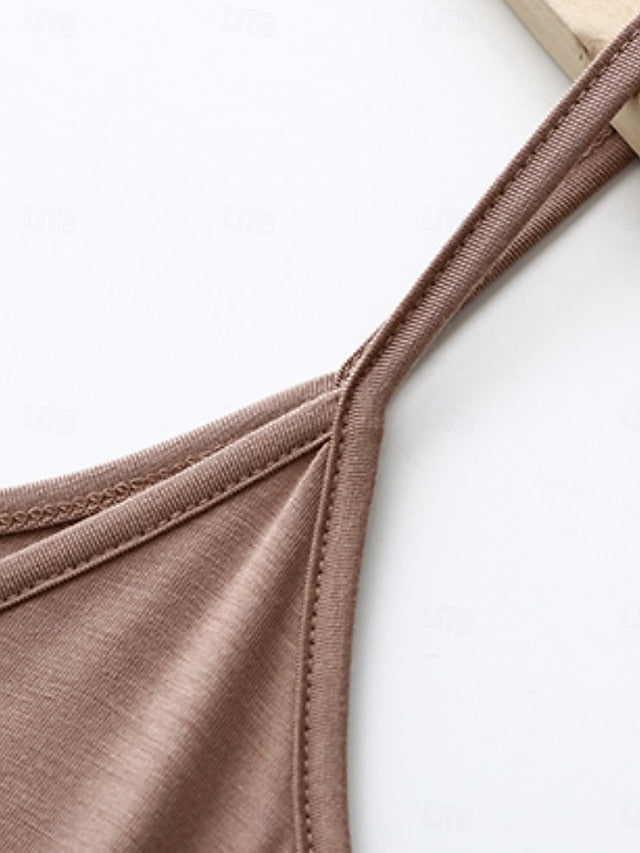 Women's Camisole Tank Top Solid Color Plain Daily