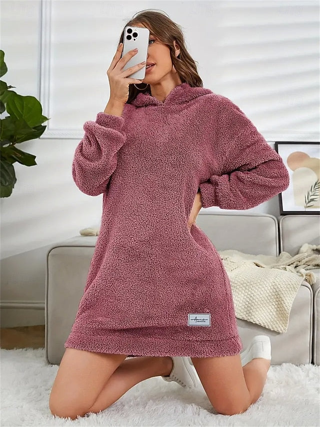 Women's Hoodie Dress Mini Dress Sheath Dress Vacation