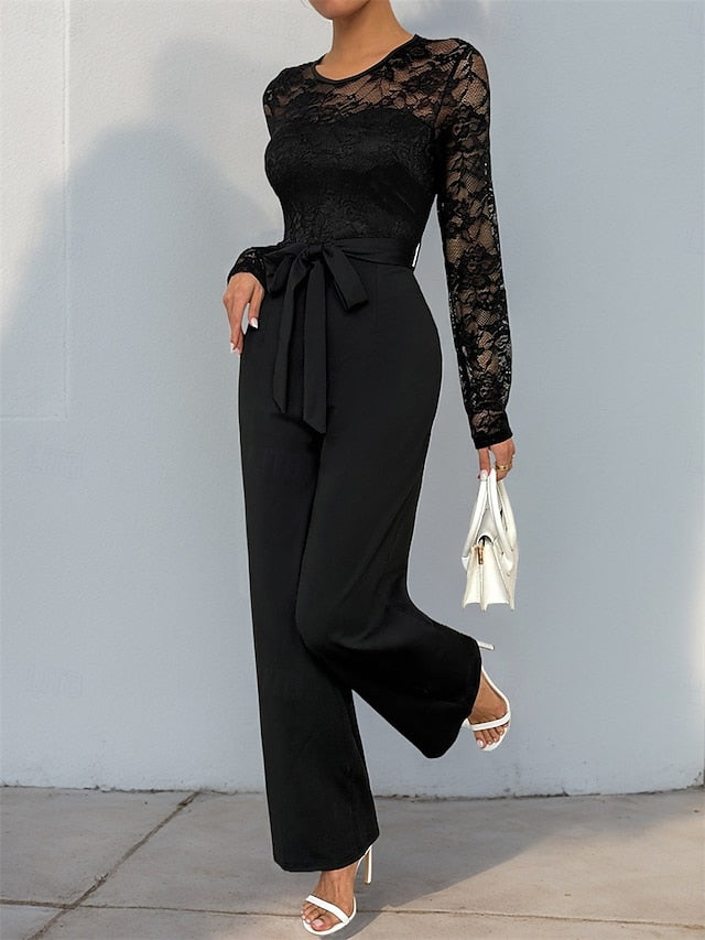 Jumpsuit / Pantsuit Mother of the Bride  Elegant Casual Jewel