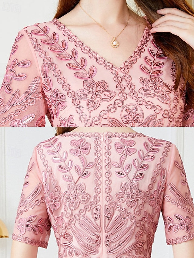 Party Mother Elegant Dress A-Line Vintage the Bride of V