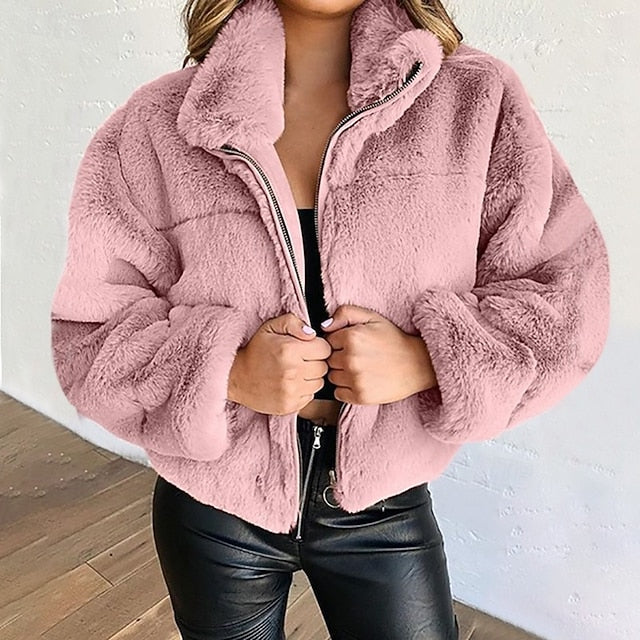 Fur Warm Coat Winter Women's Teddy Faux