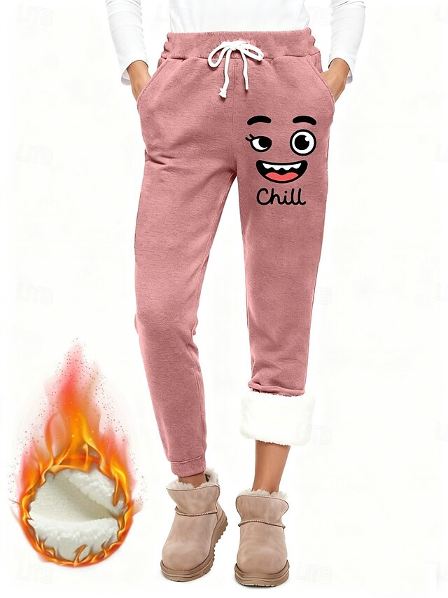 Women's Sweatpants Fleece Pants Slacks Vacation Fashion