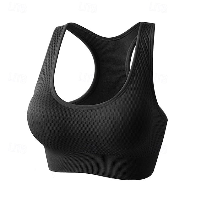 Women's High Support Sports Bra Running Bra Open Back Cross