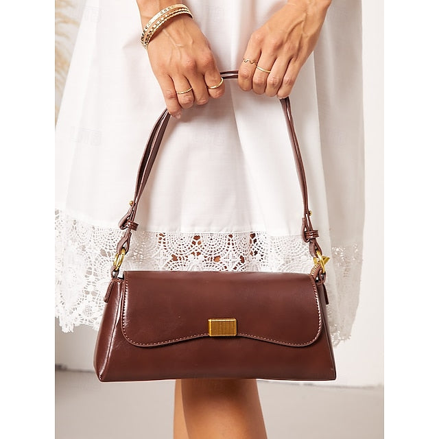 Bag Office Baguette PU Daily Leather Tote Women's Shopping