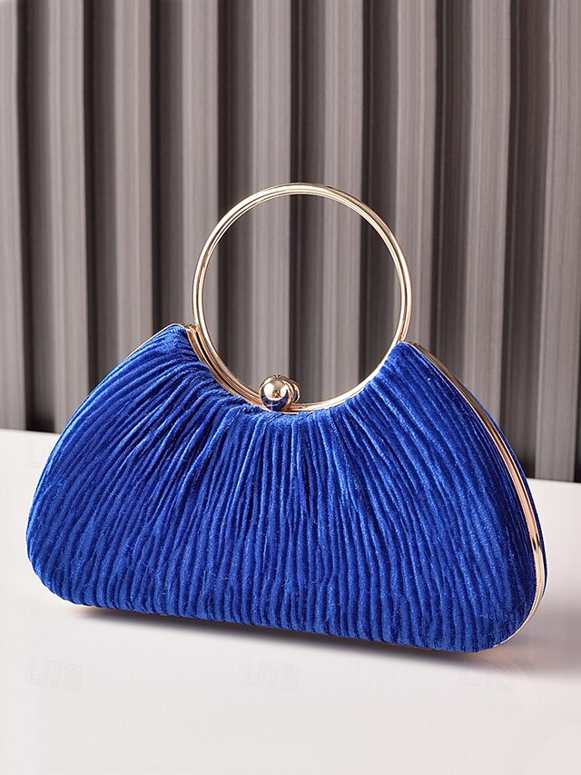 Party Handbag Women's Christmas Velvet Elegant – Red