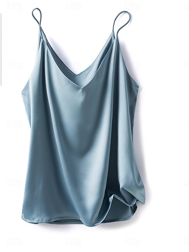 Women's Blouse Camisole Tank Top Backless Plain Stylish