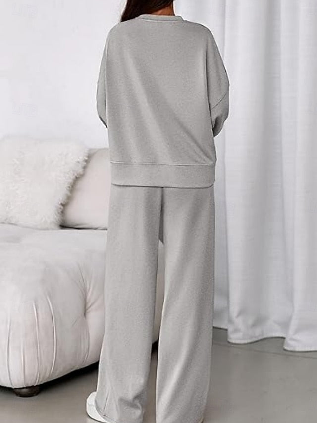 Women's Two Piece Sets Pants Sets Bolero Top Long Sleeve