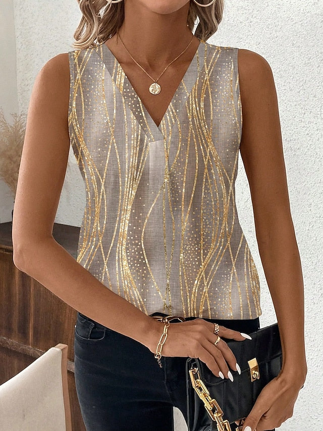 Women's Camisole Tank Top Print Graphic Polka Dot Striped