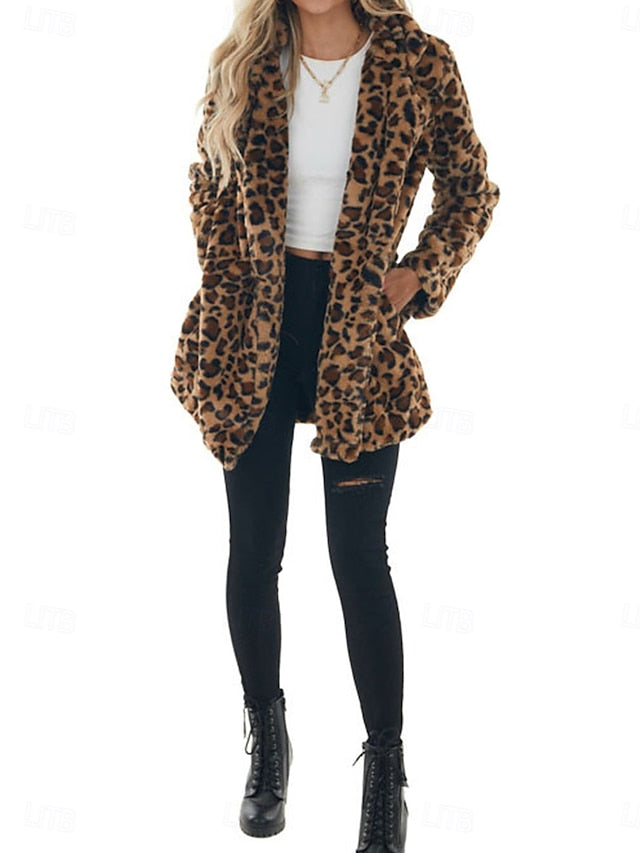 Women's Patchwork Warm Pockets Breathable with Winter Coat