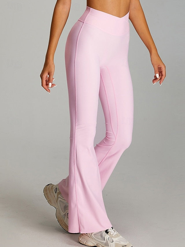 Women's Bell Bottom Chinos Streetwear Casual Athleisure