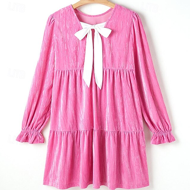 Women's Mini Dress Velvet Dress Peplum Dresses Fashion