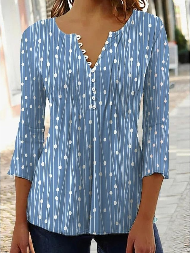 Women's T-Shirt  Graphic Polka Dot Elegant Stylish Modern
