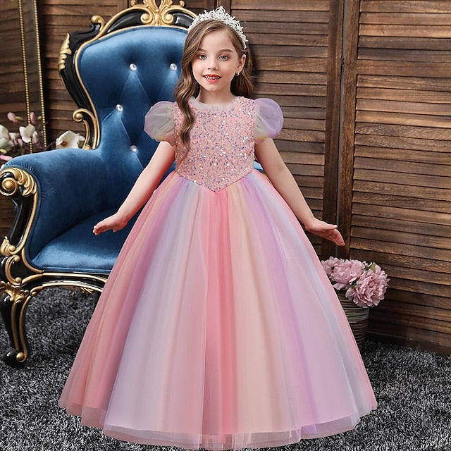 Party Kids Sequin Girls' Dress Flower Girl
