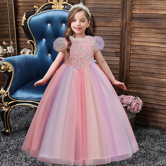 Party Kids Sequin Girls' Dress Flower Girl