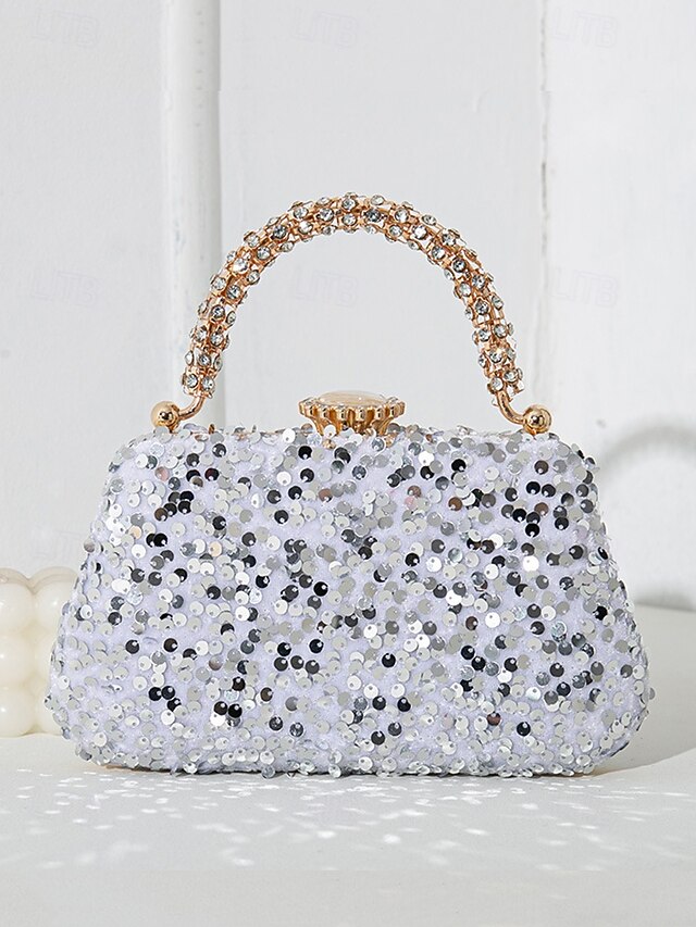 – Bag Clutch Women's Embellished Sequin Evening Vintage