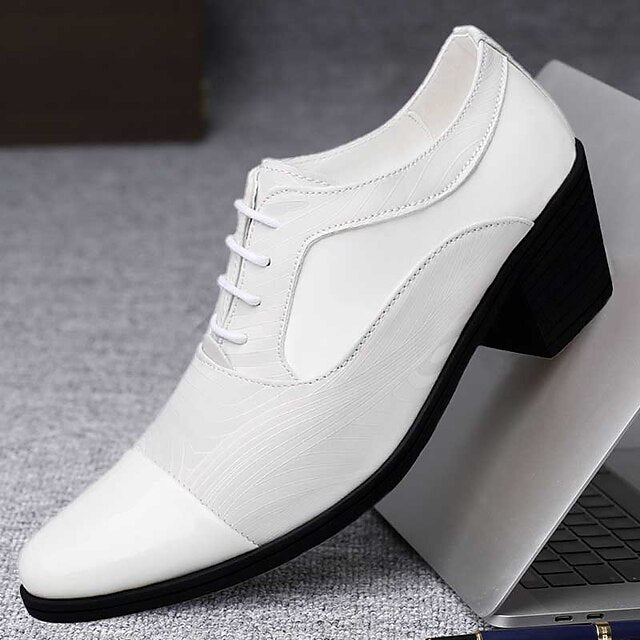 Formal Men's Shoes Stylish Leather – Patent Lace-Up