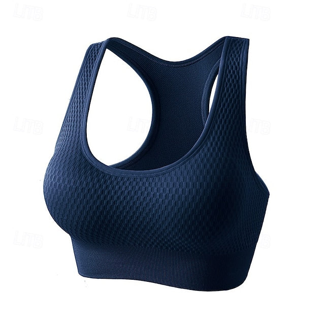 Women's High Support Sports Bra Running Bra Open Back Cross