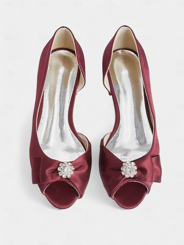 satin luxurious flats with crafted a sparkling Elegant in