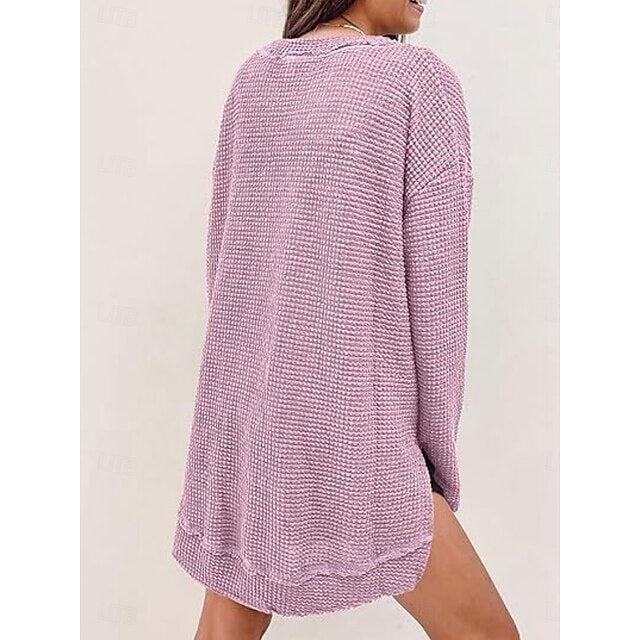 Women's T-Shirt  Solid Color Plain Daily Stylish Casual