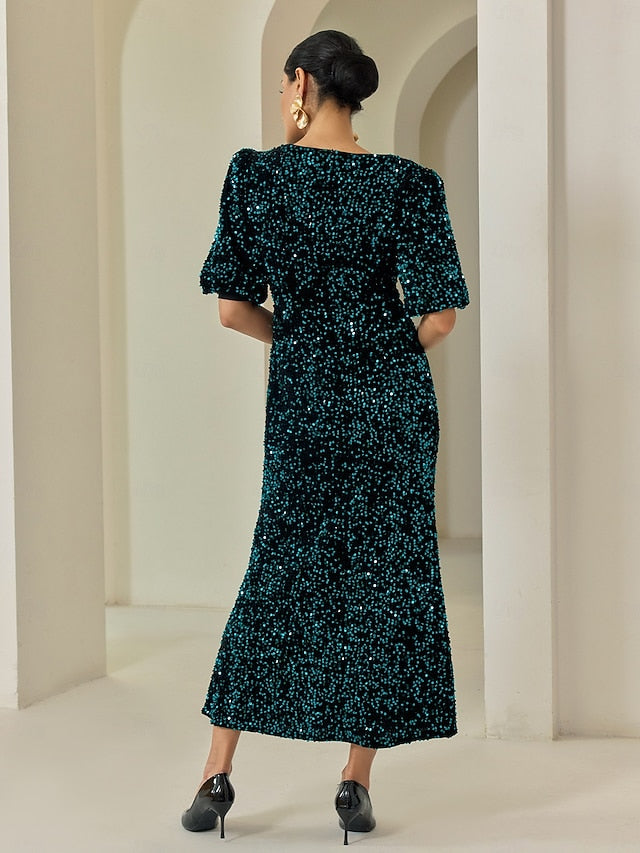 Women's Velvet Dress Sequin Dress Prom Dress Cocktail Dress