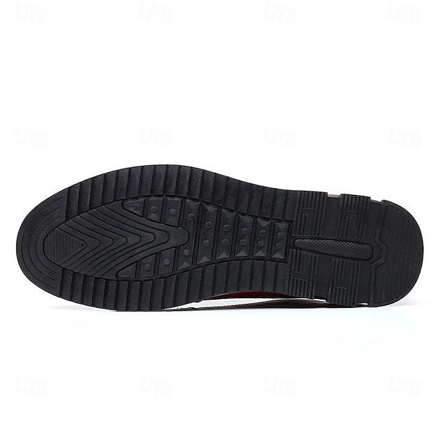 Men's - Stylish Sneakers Blue Quilted Leather Faux Lace-Up