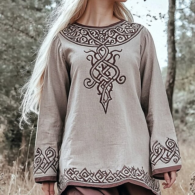 Women's Boho Shirt Print Geometric Plain Daily Stylish