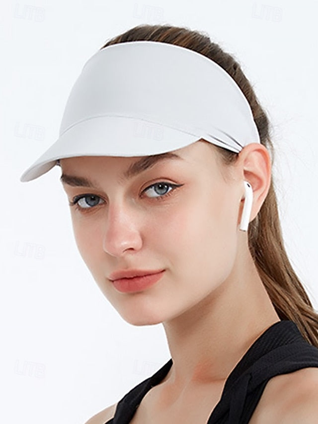 Women's Elastic Sports Hollow Top Sun Hat - Lightweight UV