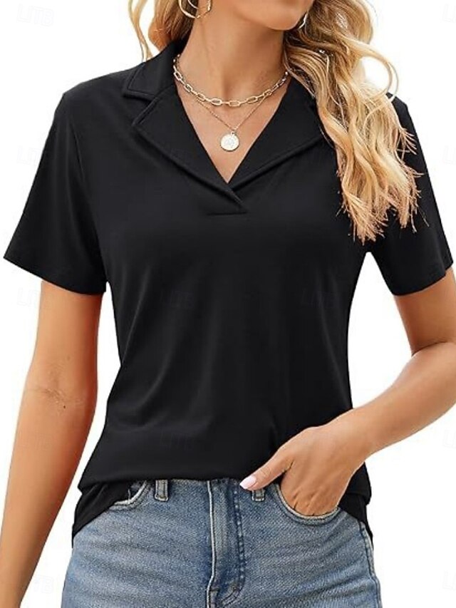 Women's Shirt Blouse Patchwork Plain Active Vintage Short