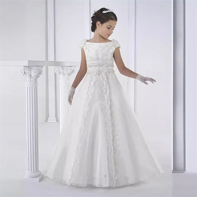 Flower Formal Girl Dress Girls' Kid's Lace