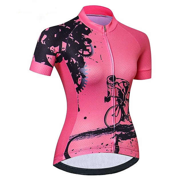 Women's Cycling Jersey Geometric Patterned Novelty Short