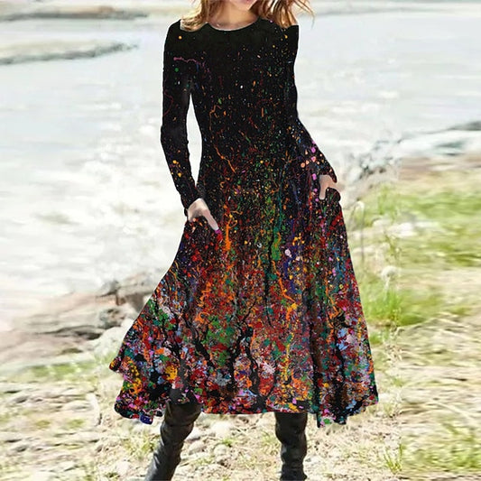 Women's Midi Dress Casual Dress Winter Dress Swing Dress