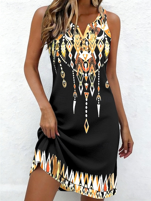 Women's Mini Dress Sundress Shift Dress Summer Dress Off