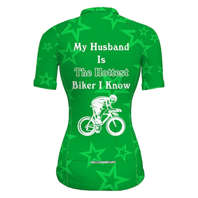 Women's Cycling Jersey Graphic Funny Short Sleeve Bike