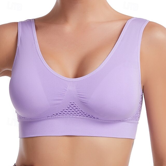 Women's Light Support Sports Bra Running Bra Open Back Bra