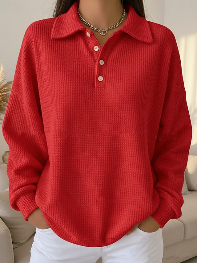Women's Pullover Sweatshirt Active Sports Fashion Long