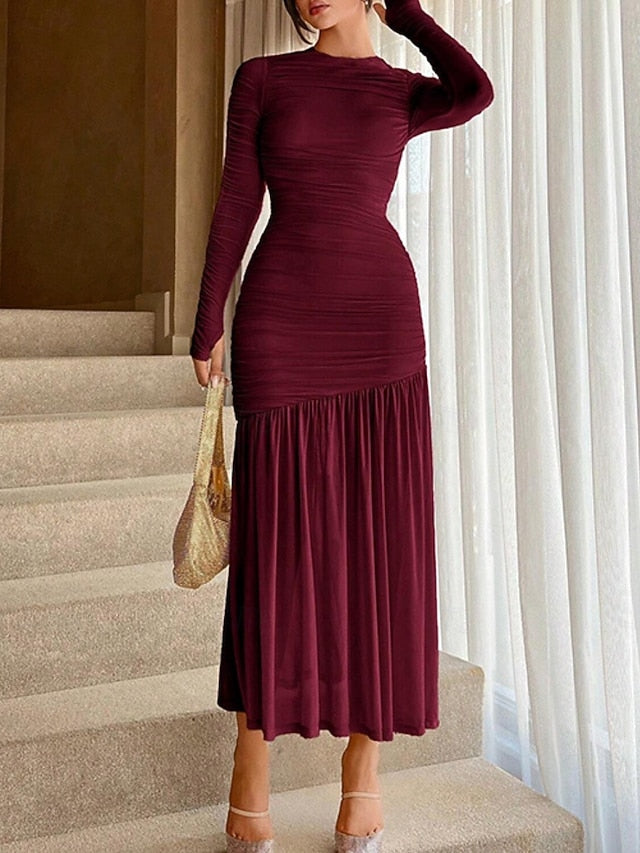 Women's Maxi Dress Sheath Dress Casual Daily Going out