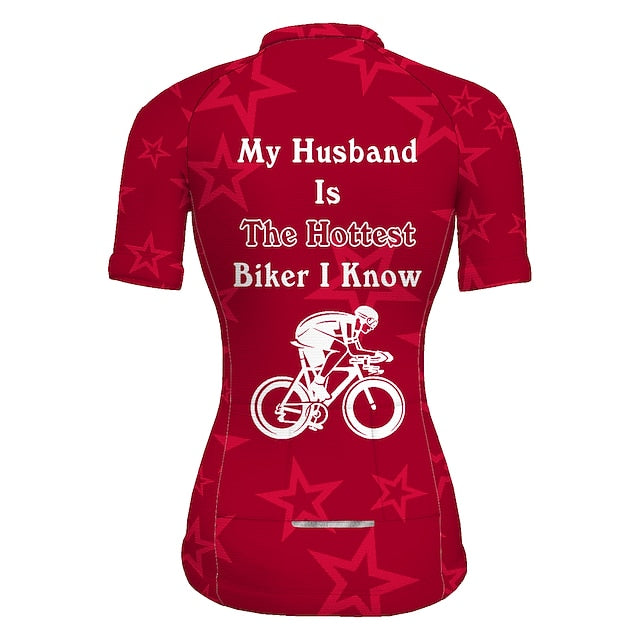 Women's Cycling Jersey Graphic Funny Short Sleeve Bike