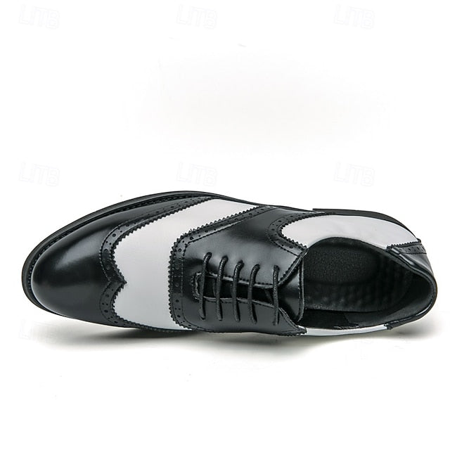 and Brogue Oxford White Shoes Wingtip Two-Tone in Men's