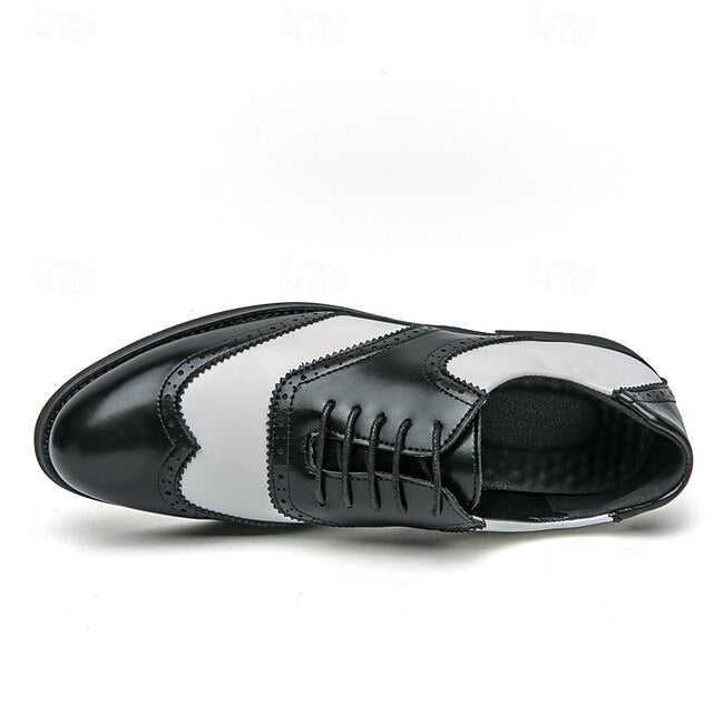 Oxford Two-Tone and in Shoes Men's Brogue Wingtip White