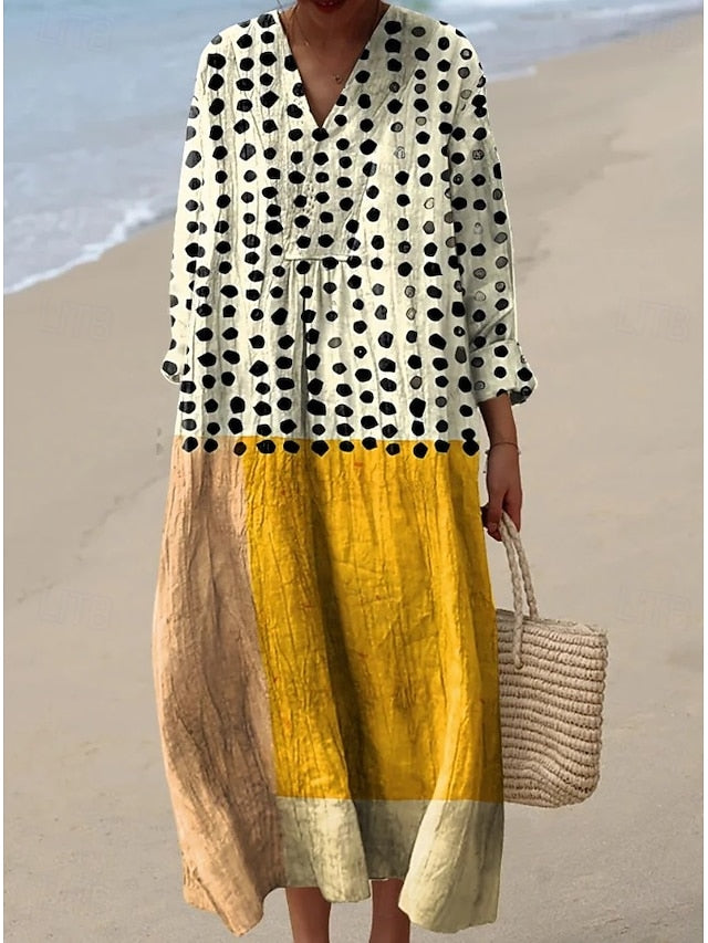 Women's Maxi Dress Sundress Shift Dress Vacation Casual