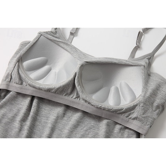 Multi Packs 3pcs Women's U Neck Sleeveless White+Black+Blue