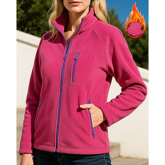Women's Winter Coat Full Zip Jacket Polar Fleece Jacket