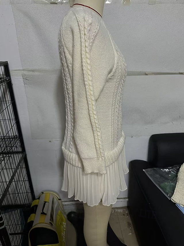 Women's Mini Dress Sweater Dress Casual Dress Elegant