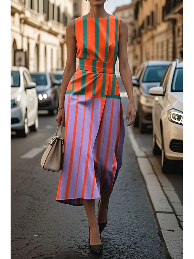 Women's Midi Dress Casual Dress Tank Dress Summer Dress