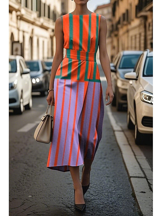 Women's Midi Dress Casual Dress Tank Dress Summer Dress