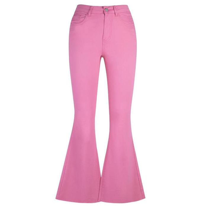 Y2K Pink Flared Pants 	G142