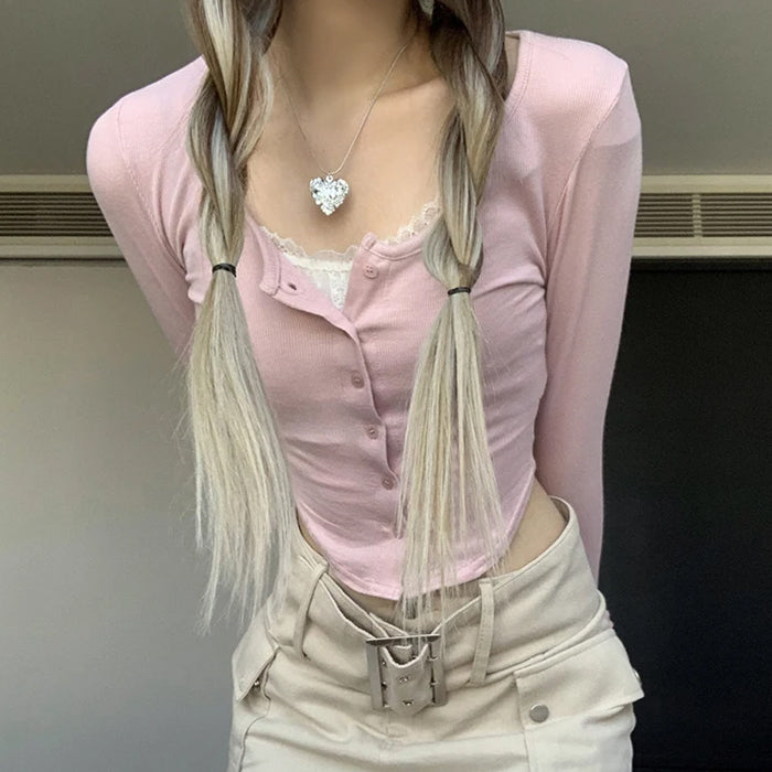 Sweet Layered Pink Top