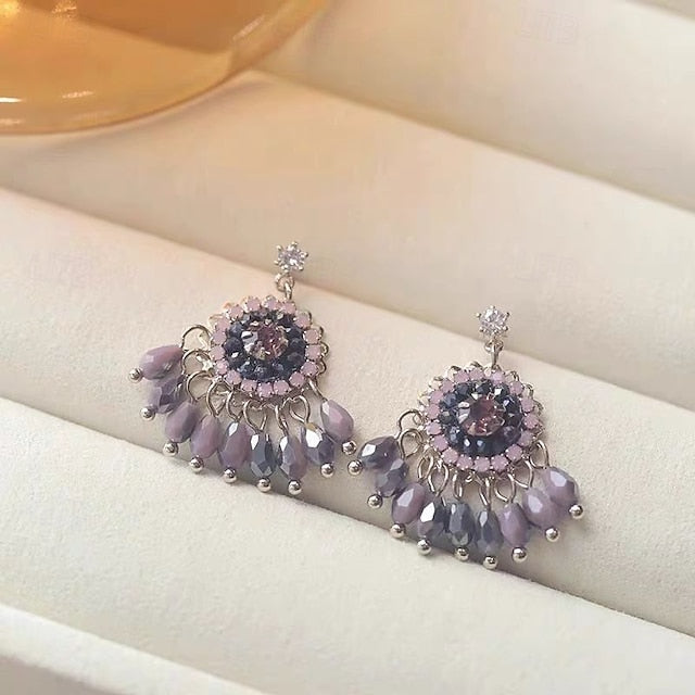 1 Pair Earrings For Women's Street Date Beach Alloy Vintage