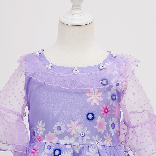 Princess Fairytale Girl Flower Encanto Isabela Dress Madrigal