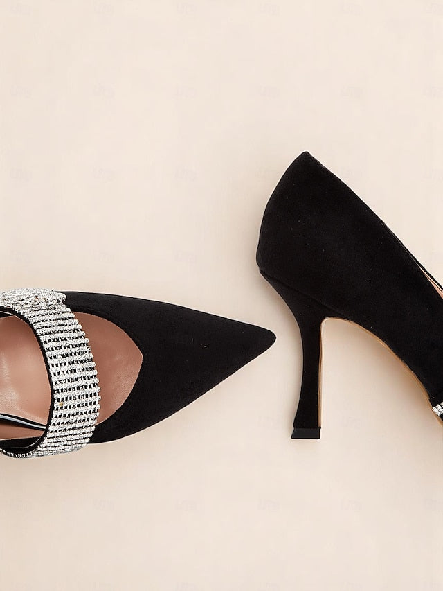 Slingback with Women's Rhinestone-Embellished Pumps
